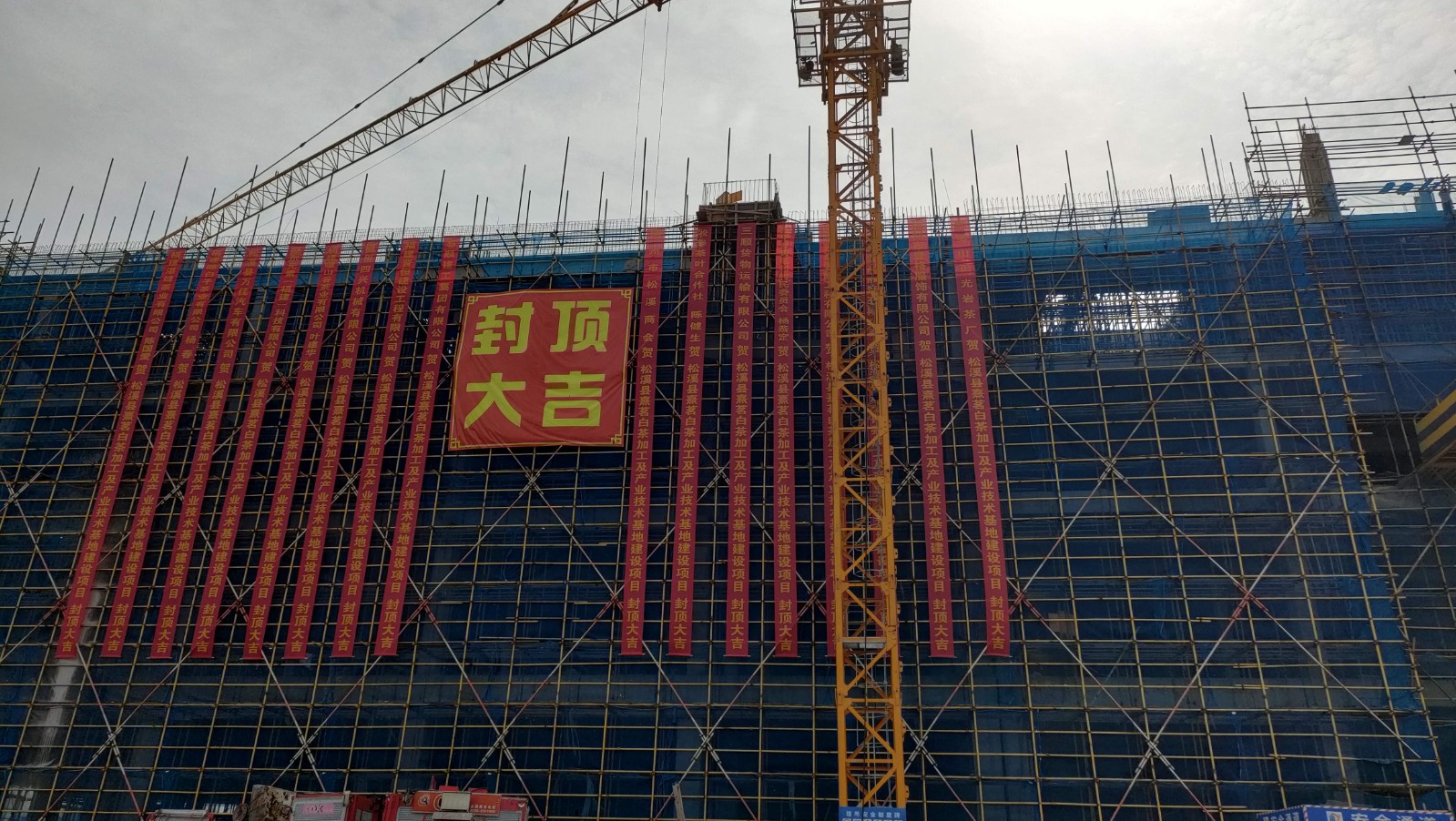 易順建工集團有限公司承建的熹茗白茶加工及產(chǎn)業(yè)技術基地建設項目一期工程順利封頂！